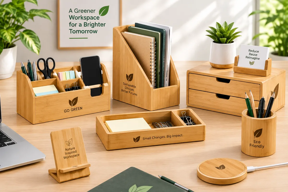 Bamboo Desk Organizers