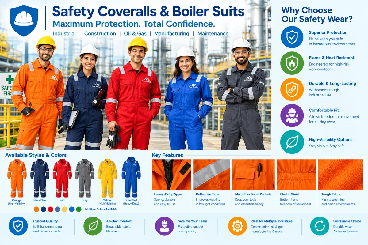 Safety Coveralls & Boiler Suits