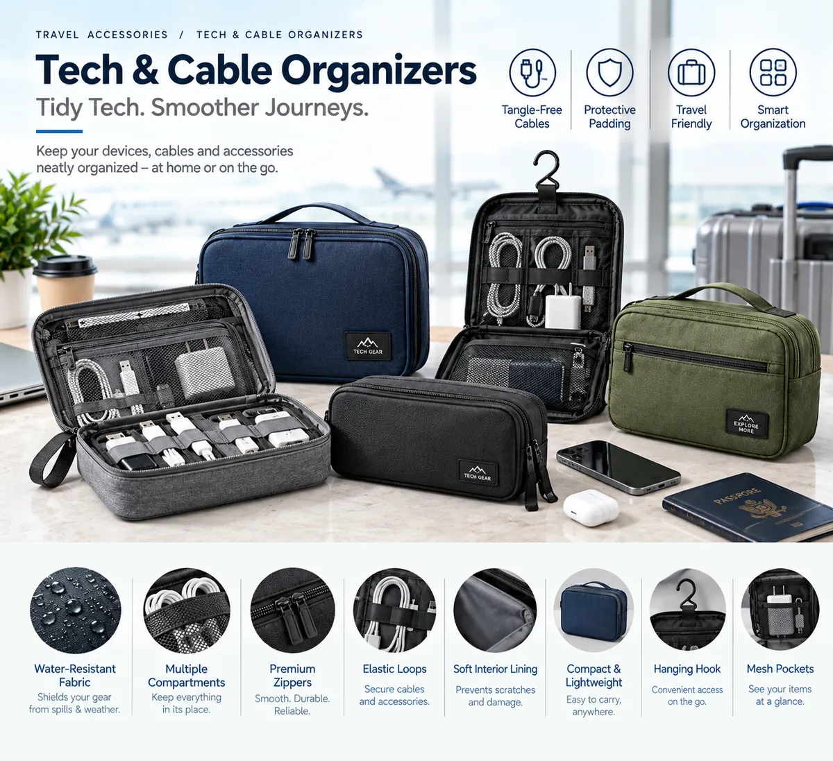 Tech & Cable Organizers