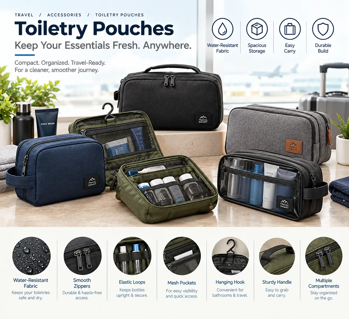 Toiletry Pouches